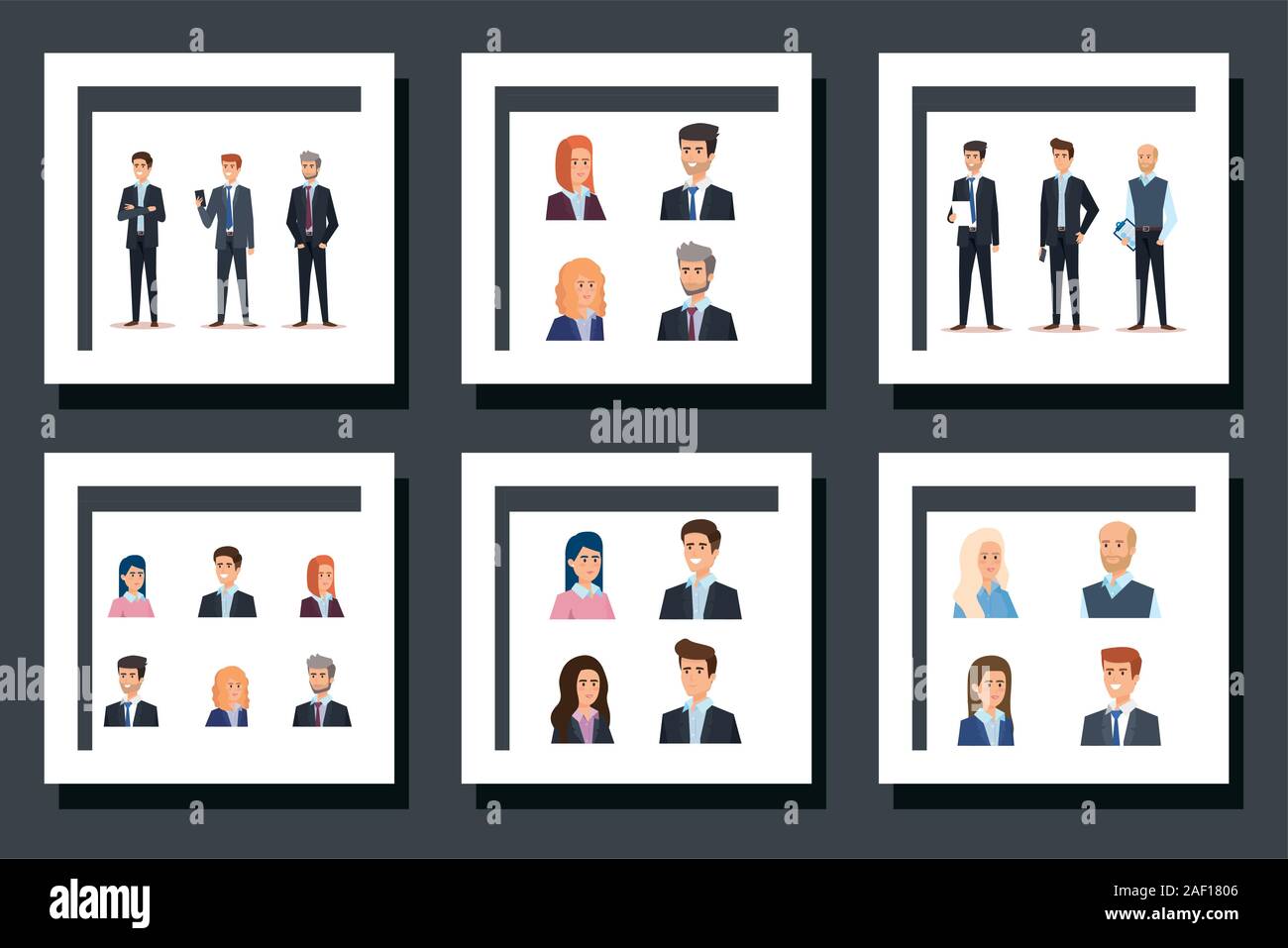 bundle of group business people Stock Vector Image & Art - Alamy