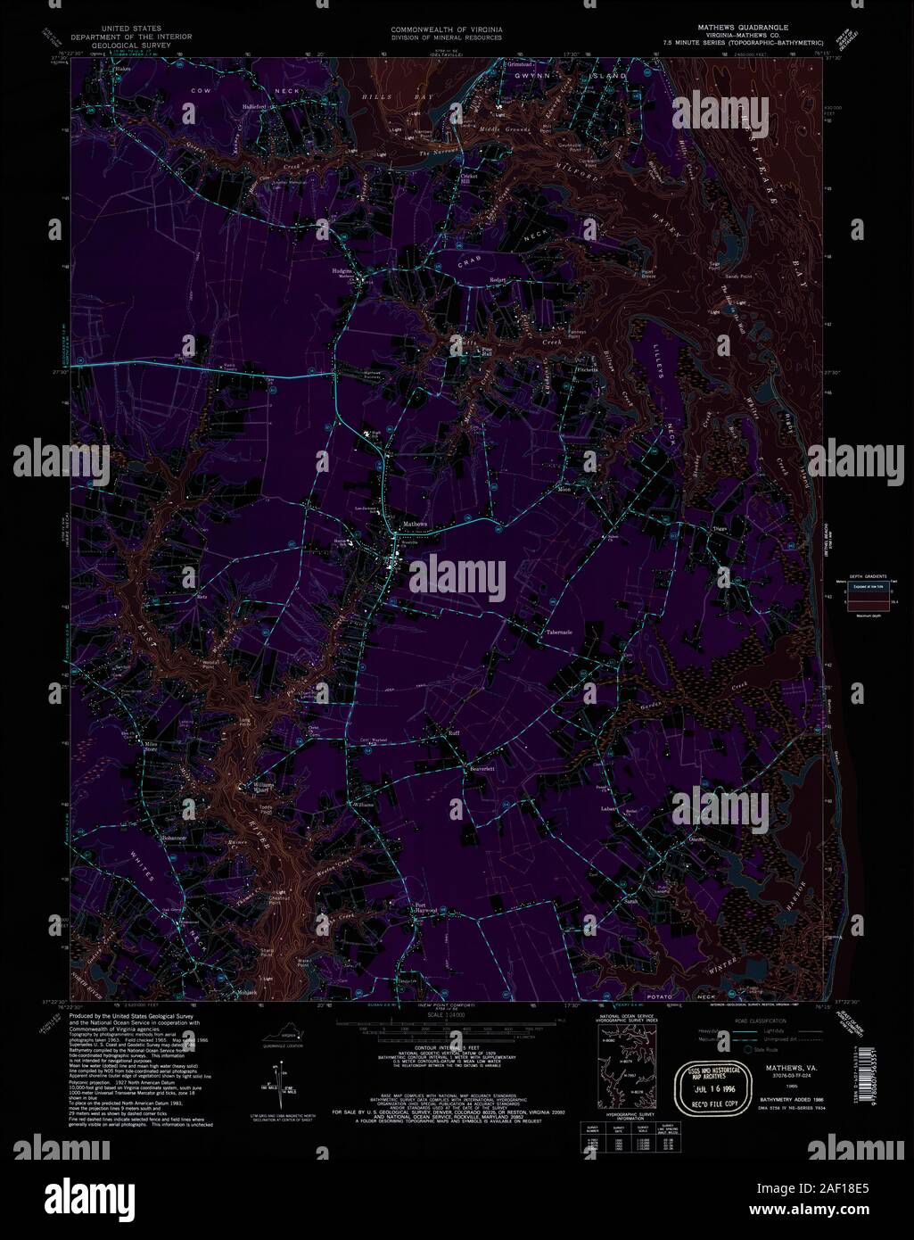 Map of mathews hi-res stock photography and images - Alamy