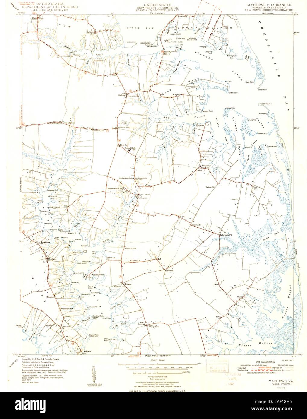 Map of mathews hires stock photography and images Alamy