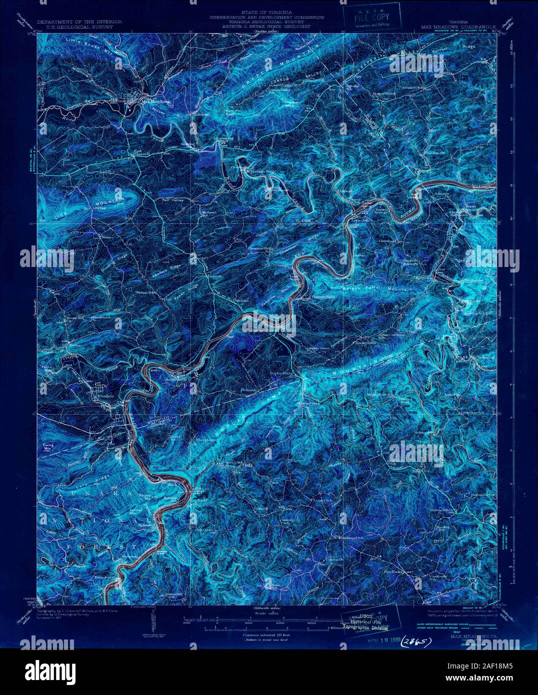 VA Max Meadows 188322 1930 62500 Inverted Stock Photo Alamy