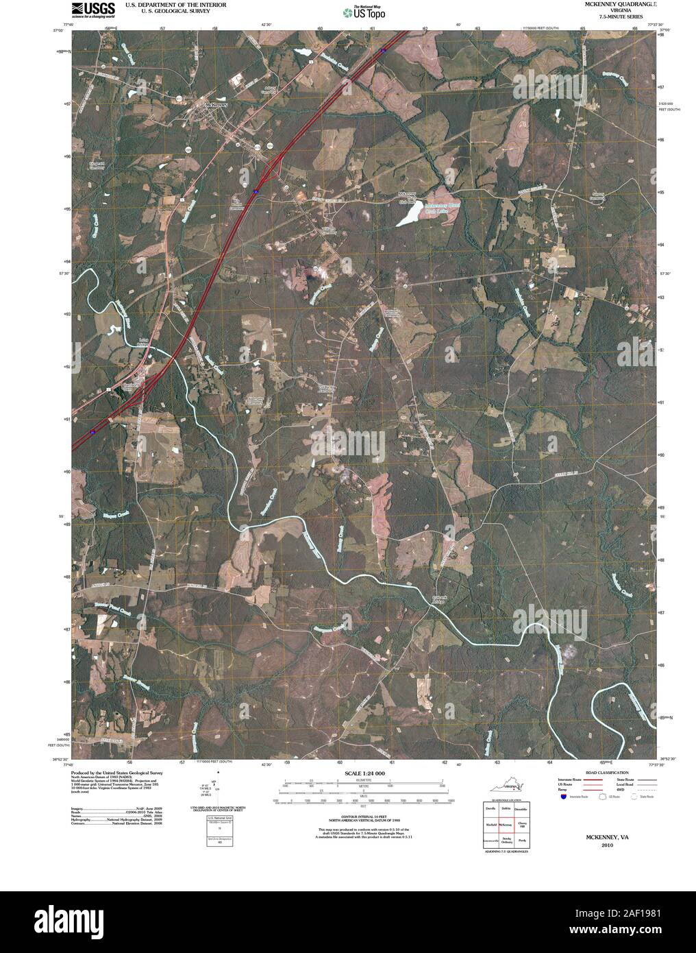 Map of mckenney hires stock photography and images Alamy