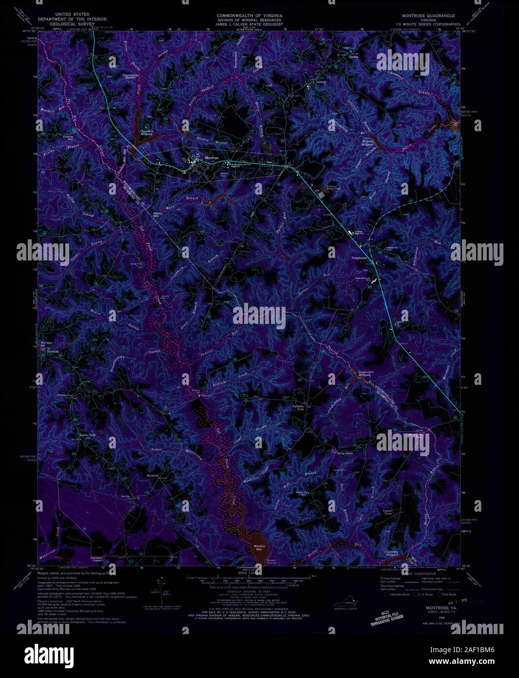 VA Montross 185951 1968 24000 Inverted Stock Photo Alamy