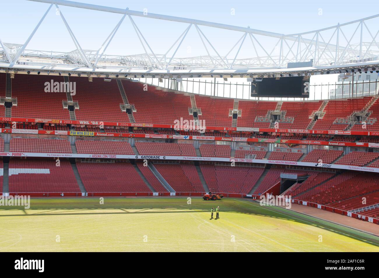 Football stadium in maintenance Stock Photo Alamy