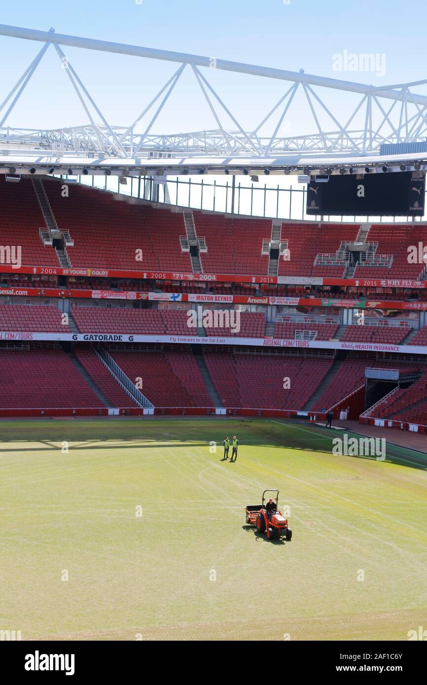 Football stadium in maintenance Stock Photo Alamy