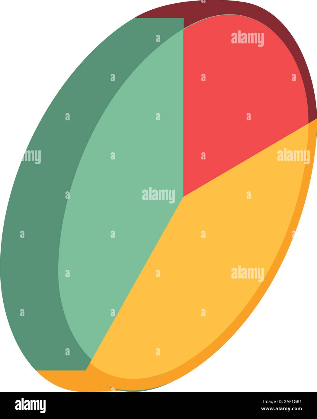 financial statistics pie graphic isolated icon Stock Vector Image & Art ...