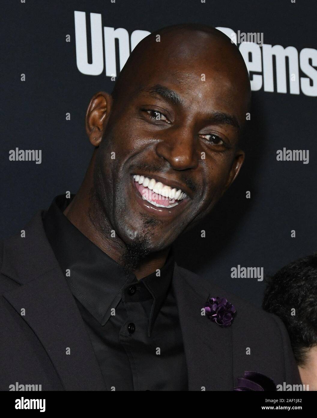 11 December 2019 - Hollywood, California - Kevin Garnett. A24's ''Uncut Gems'' Los Angeles Premiere held at The Dome at Arclight Hollywood. (Credit Image: © Birdie Thompson/AdMedia via ZUMA Wire) Stock Photo