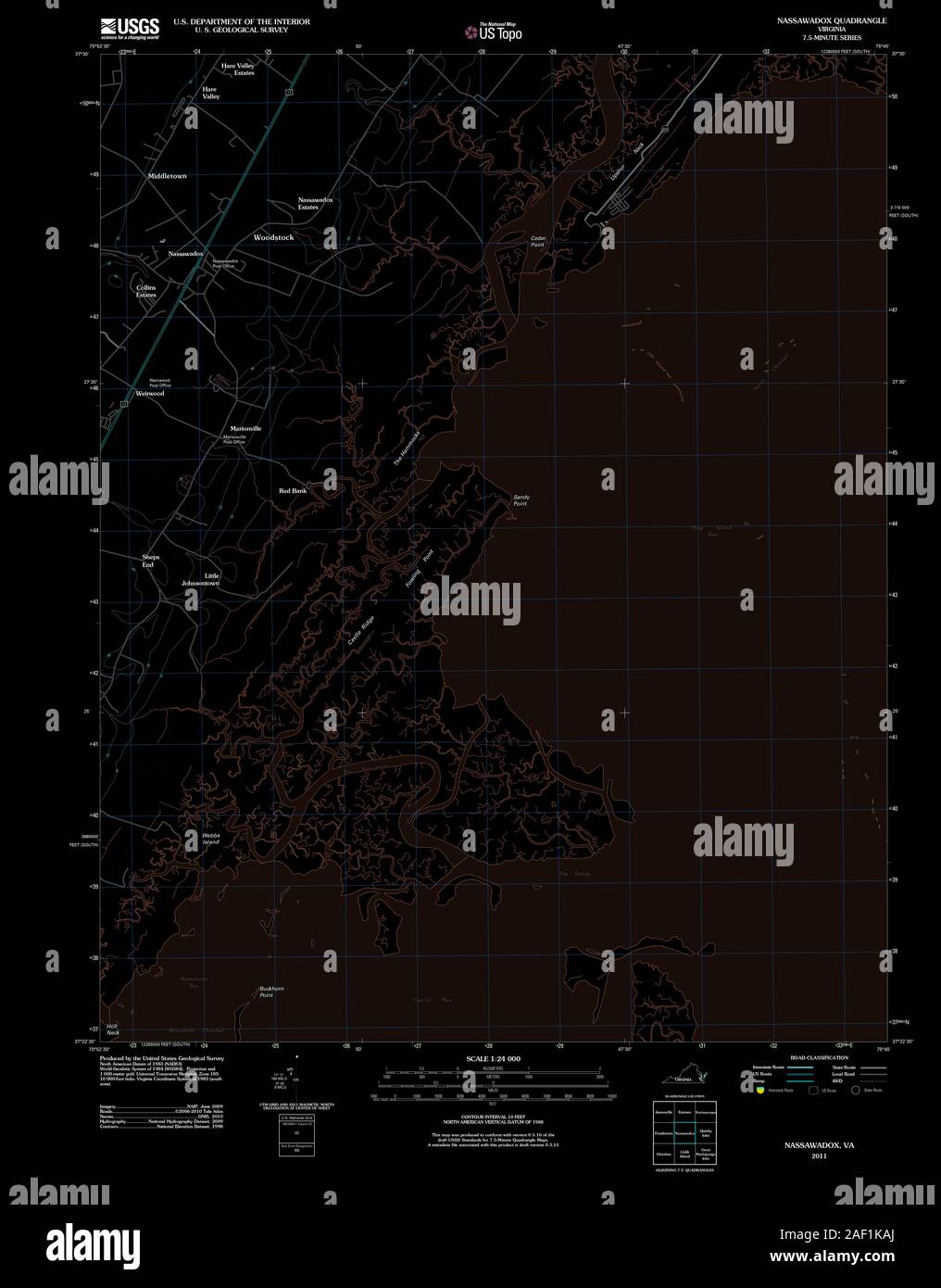 Map of nassawadox hires stock photography and images Alamy
