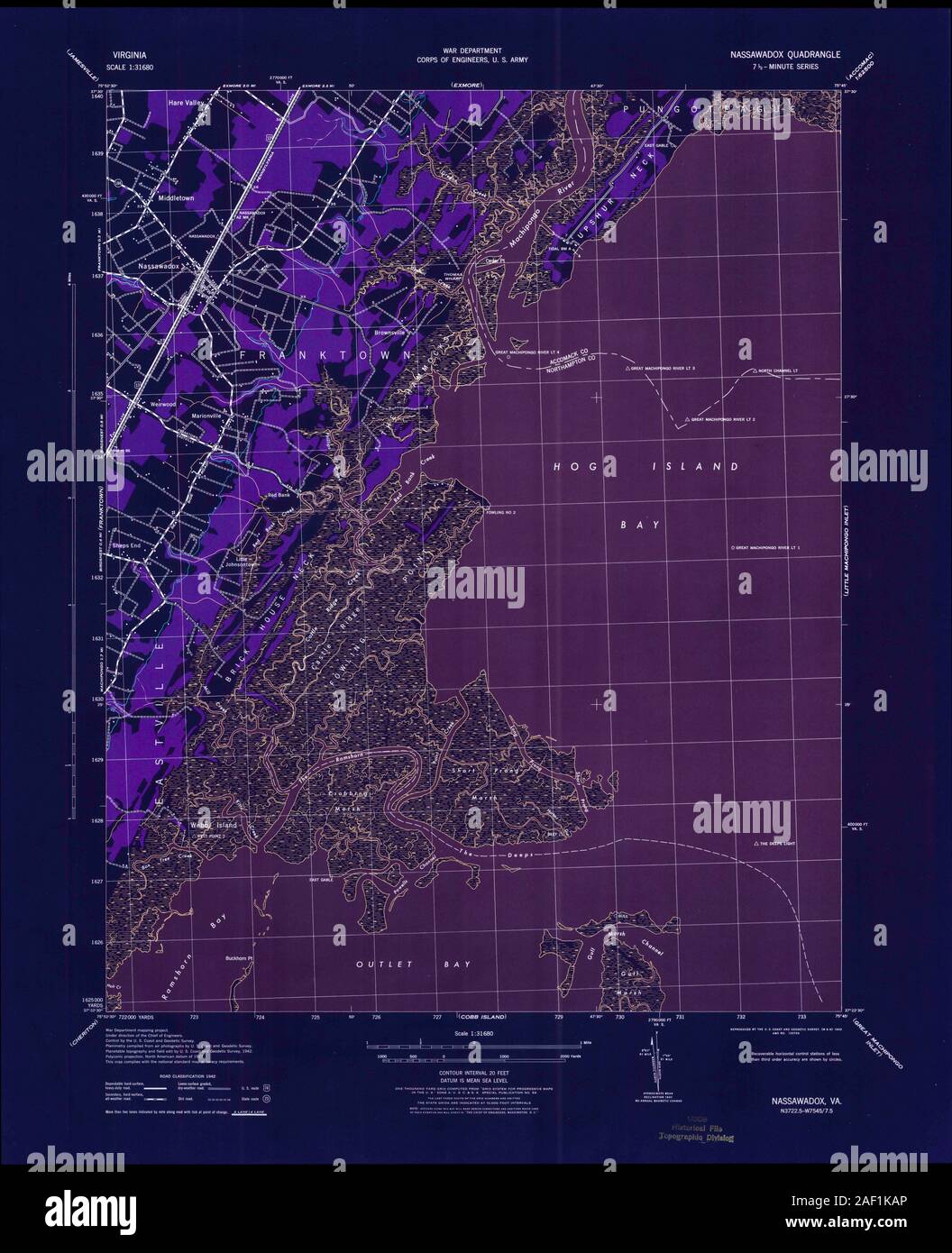 Map of nassawadox hires stock photography and images Alamy