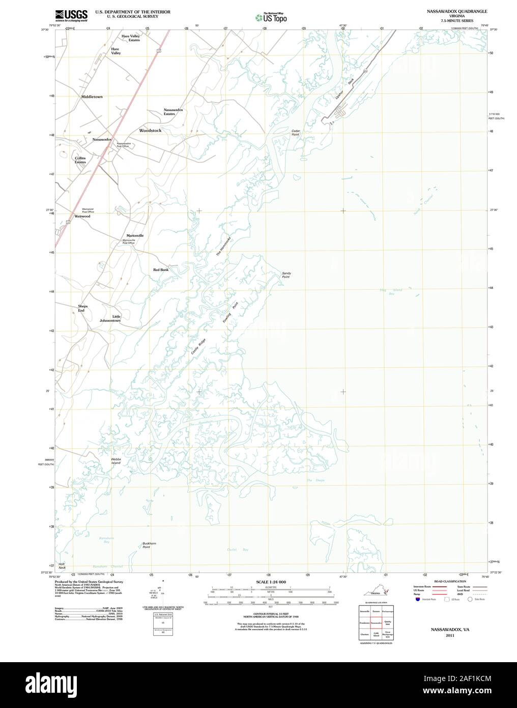 Map of nassawadox hires stock photography and images Alamy