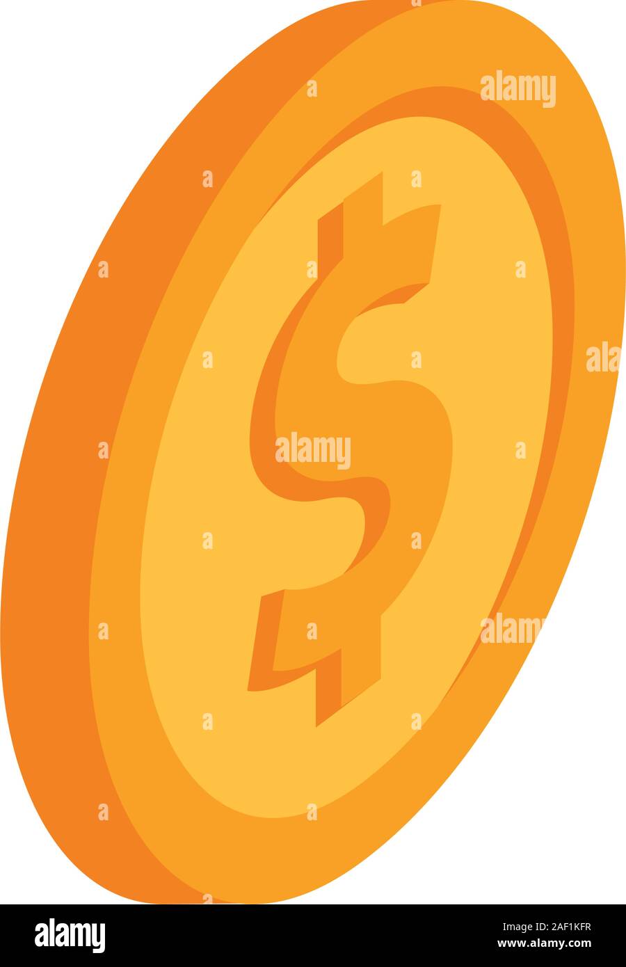 coin money dollar isolated icon Stock Vector Image & Art - Alamy