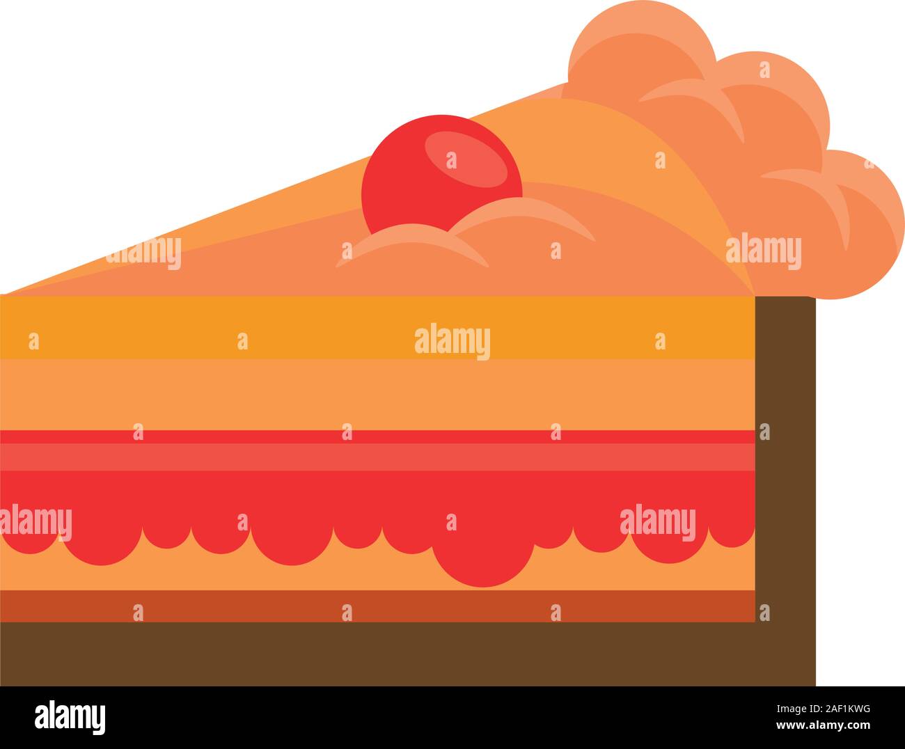 delicious sweet cake portion icon Stock Vector Image & Art - Alamy