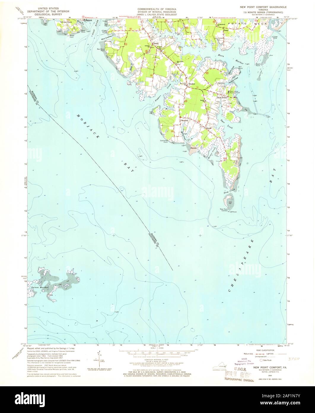 VA New Point Comfort 186070 1964 24000 Stock Photo Alamy