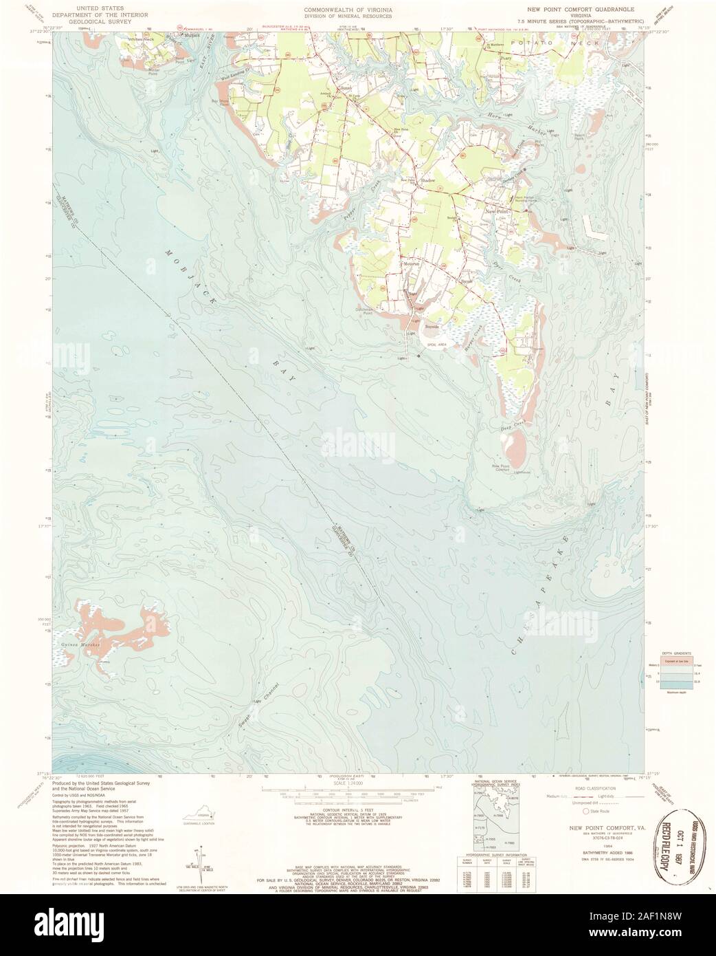 VA New Point Comfort 186072 1964 24000 Stock Photo Alamy