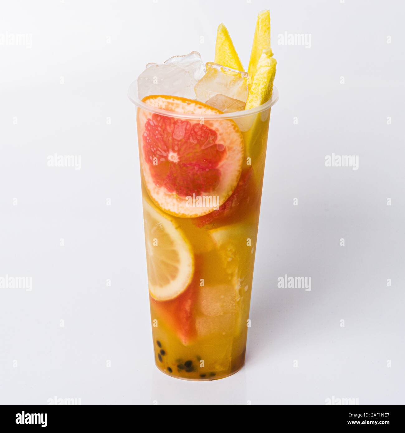 Iced fruit tea Stock Photo Alamy