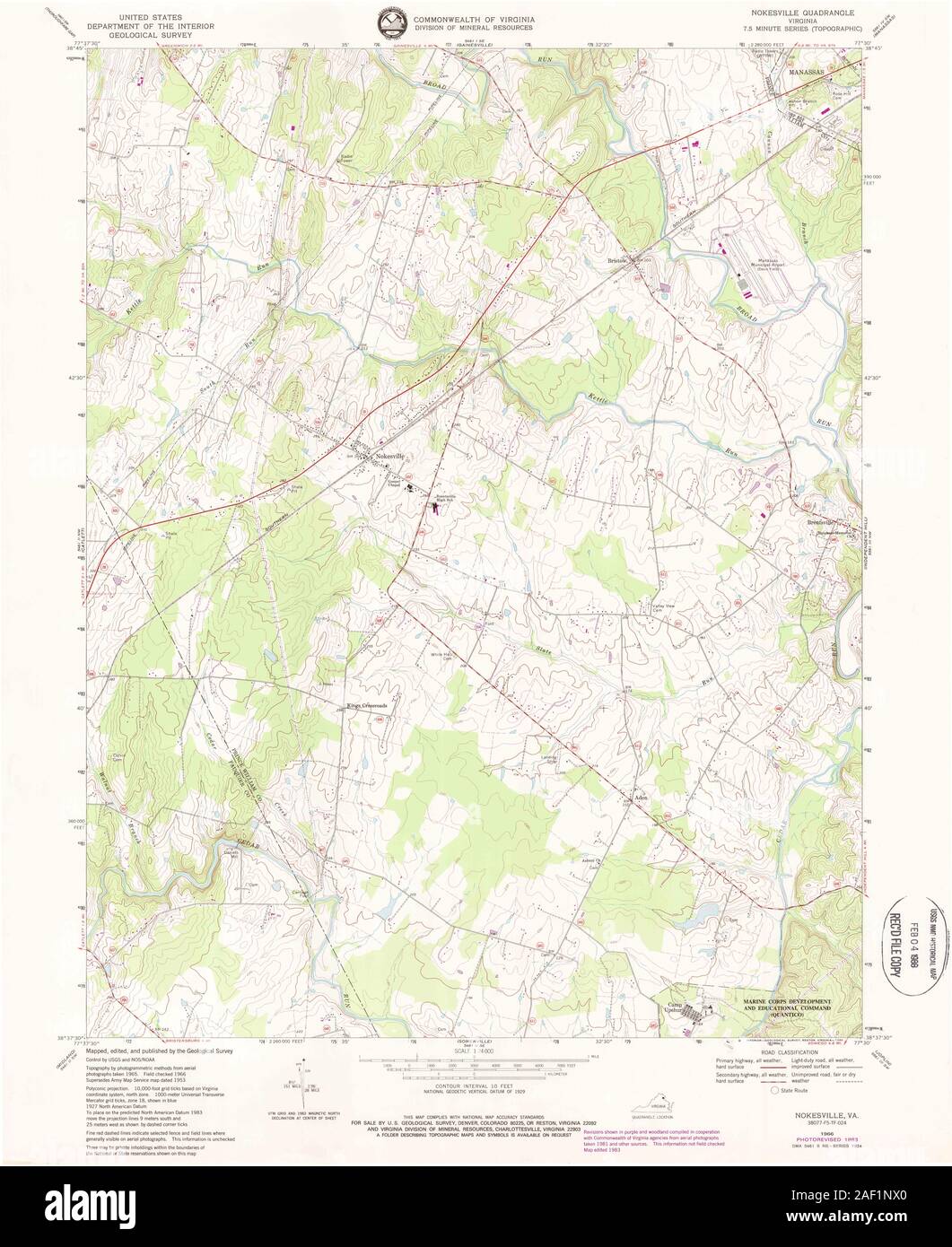 VA Nokesville 186104 1966 24000 Stock Photo Alamy