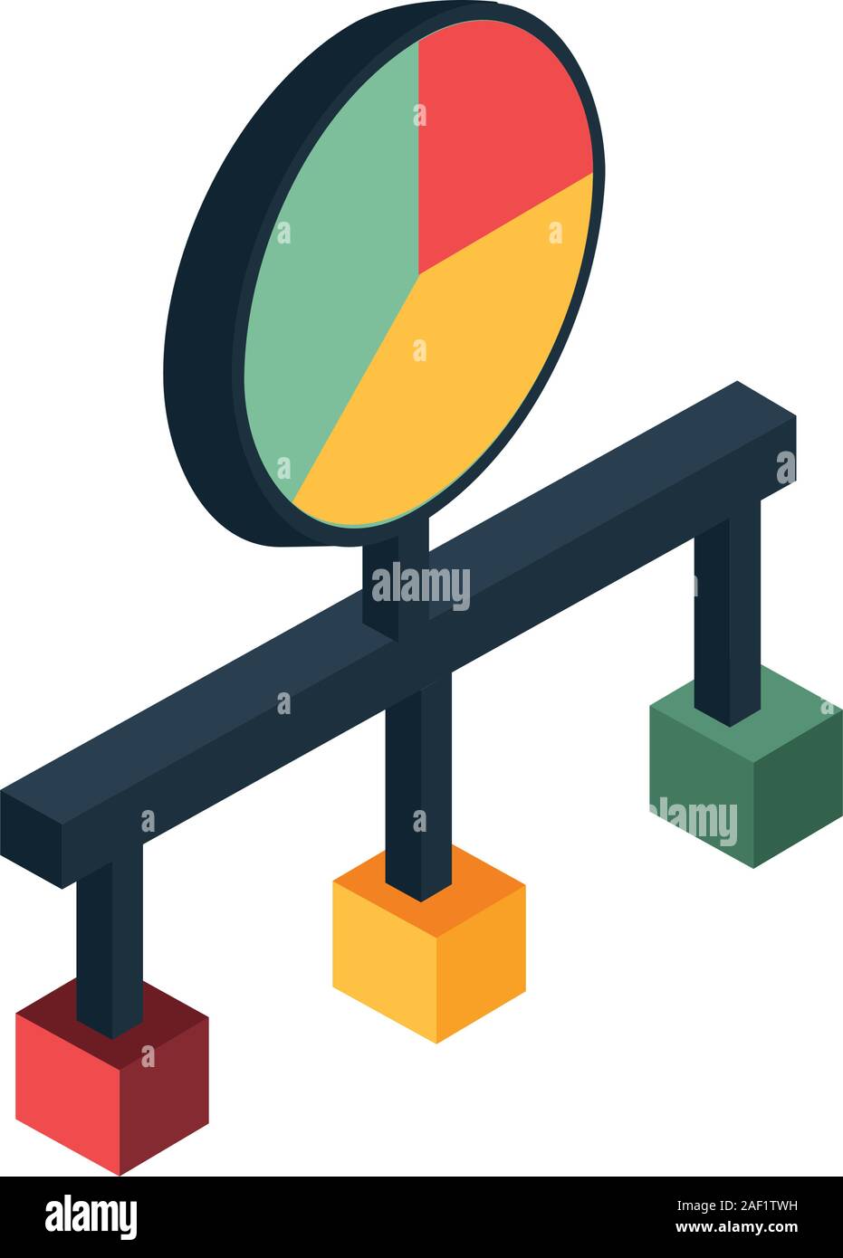 pie statistics graphic isolated icon Stock Vector Image & Art - Alamy