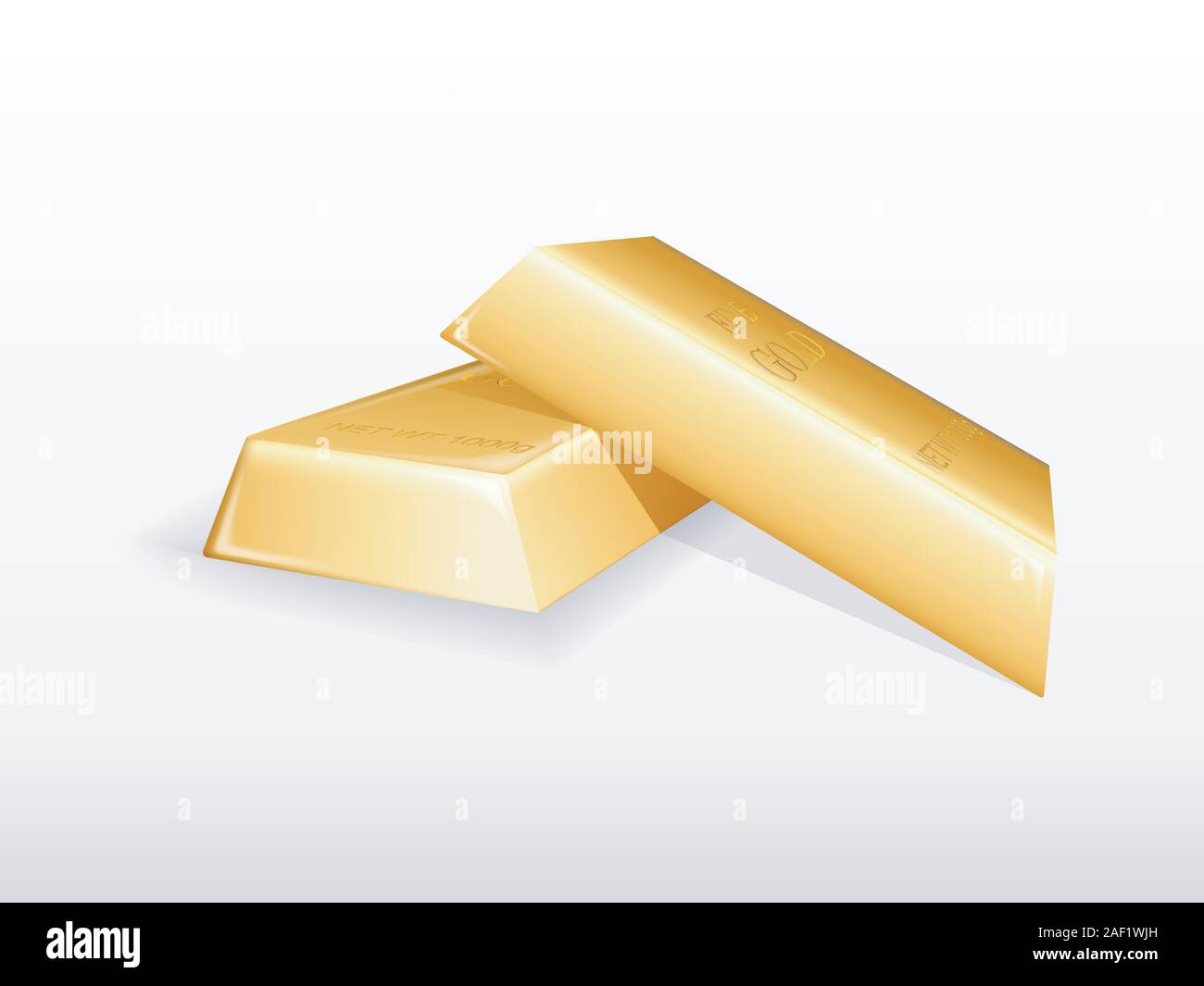 Illustration of gold bars Stock Vector Image & Art - Alamy
