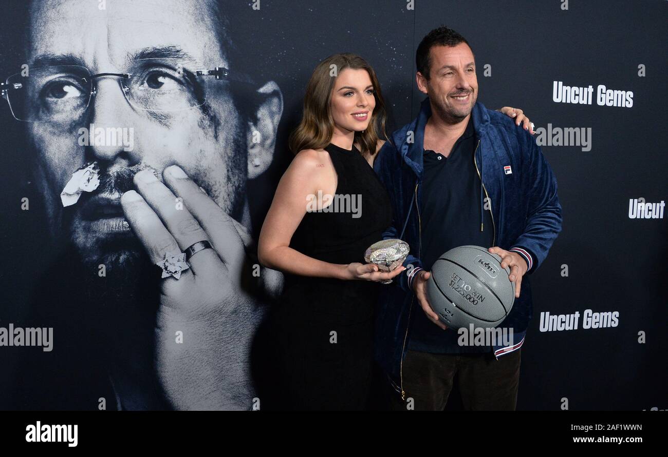 Hollywood California Usa 12th Dec 2019 Cast Members Julia Fox And Adam Sandler Attend The Premiere Of The Motion Picture Crime Thriller Uncut Gems At The Arclight Cinema Dome In The Hollywood