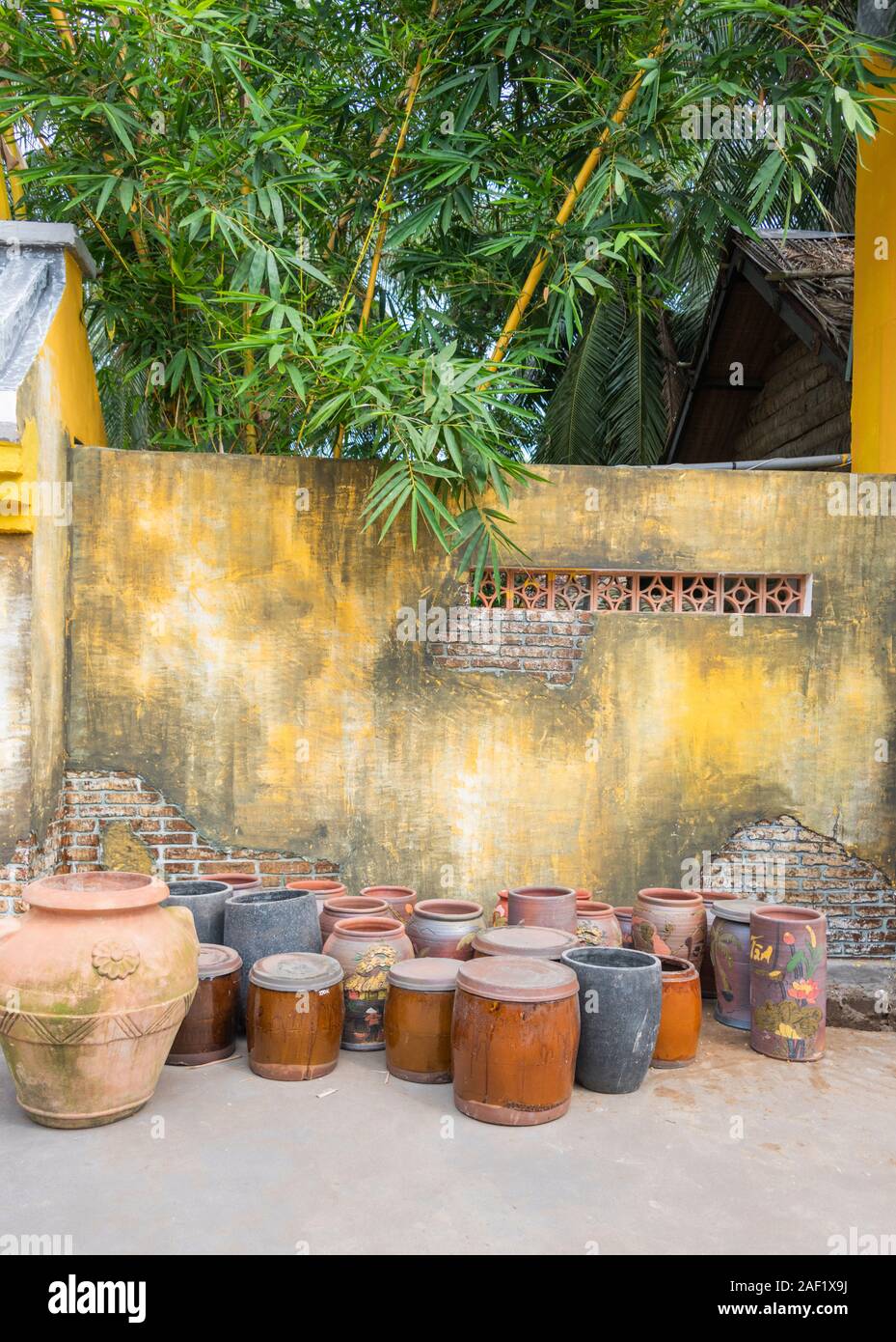 Vietnamese hand made plant pots, Vietnam Stock Photo Alamy