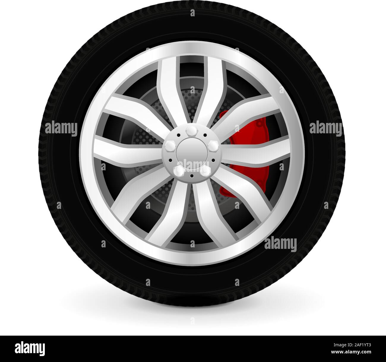 Car steel wheel Stock Vector Images Alamy