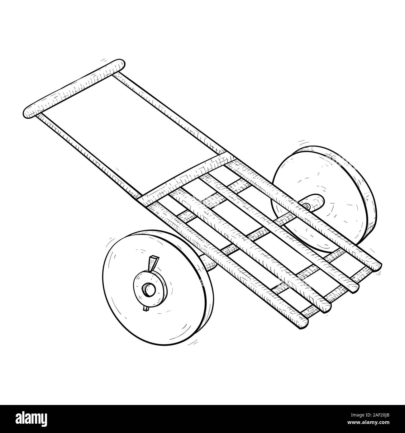 Shopping cart sketch icon Royalty Free Vector Image