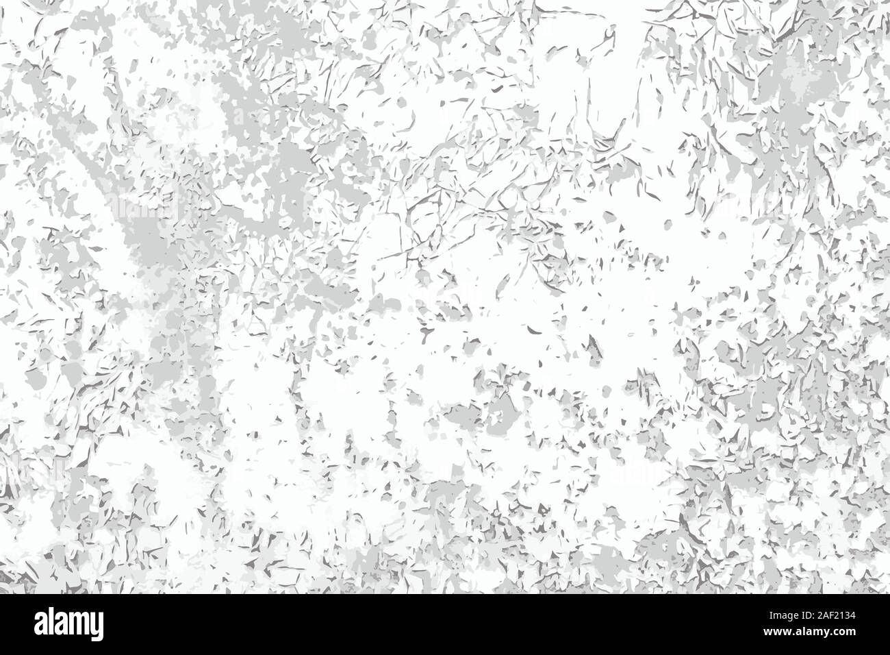 Scratch cracked paint vector black and white background. Grunge texture  template for overlay artwork. Stock Vector