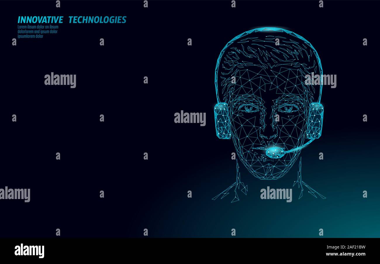 Customer Service 3d Manager Concept Ai Assistance Headphone Call