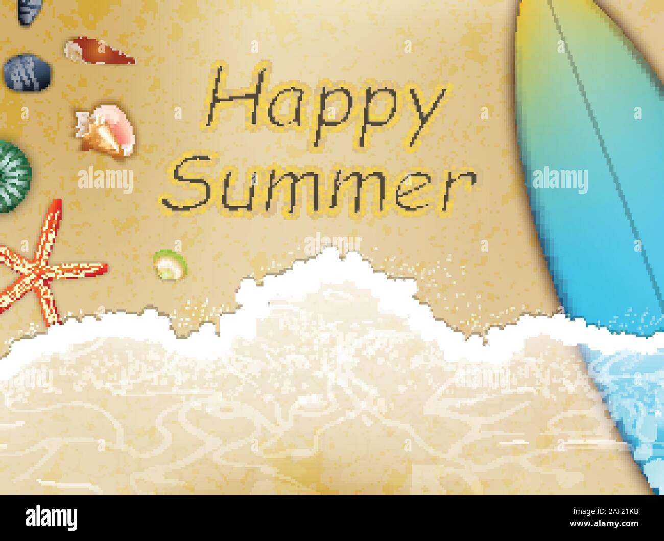happy summer holidays .vector Stock Vector Image & Art - Alamy