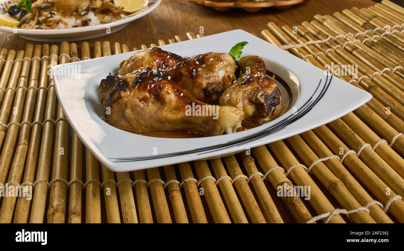 Garlic Brown Sugar Glazed Chicken, Mix together brown sugar, vinegar