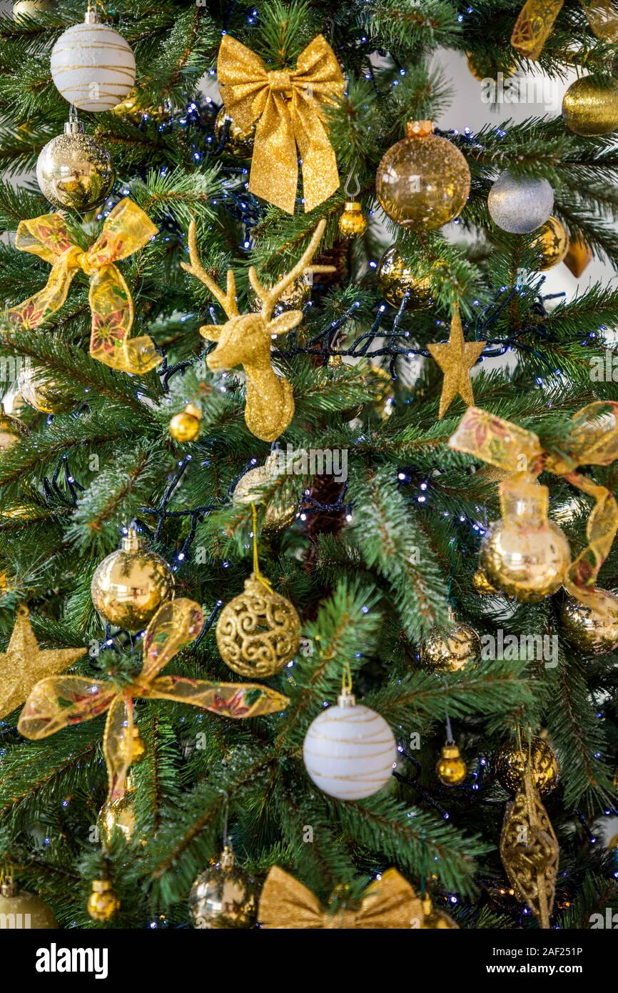 Christmas tree close up toys hi-res stock photography and images - Alamy
