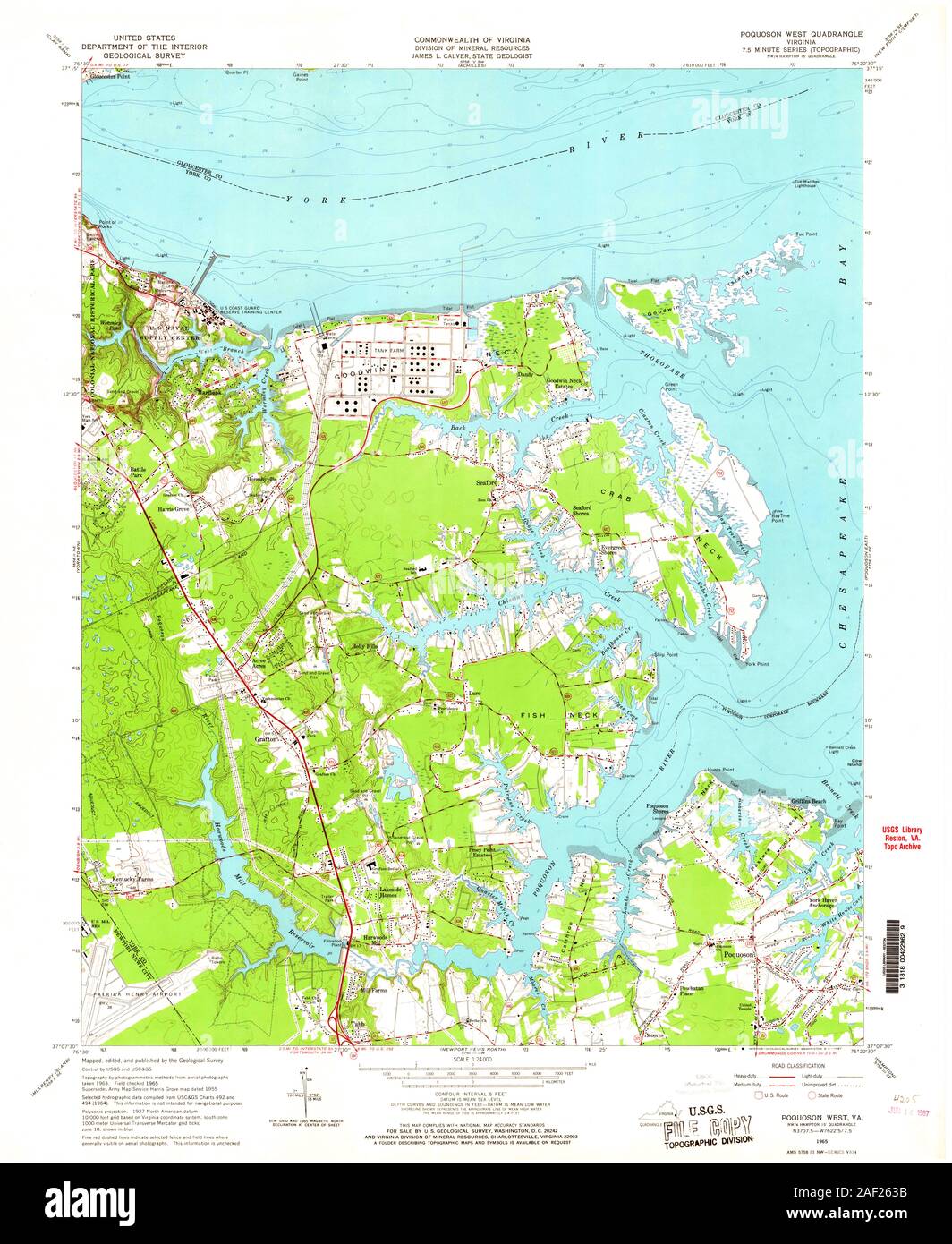 Poquoson map hires stock photography and images Alamy