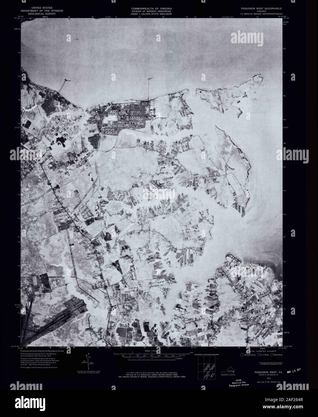 Poquoson map hires stock photography and images Alamy