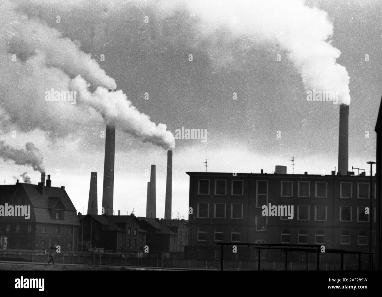 The Duisburg district of Hochfeld has an above-average share of immigrants and was already considered in 1972, here on 20.10.1972, to be in need of redevelopment. | | usage worldwide Stock Photo