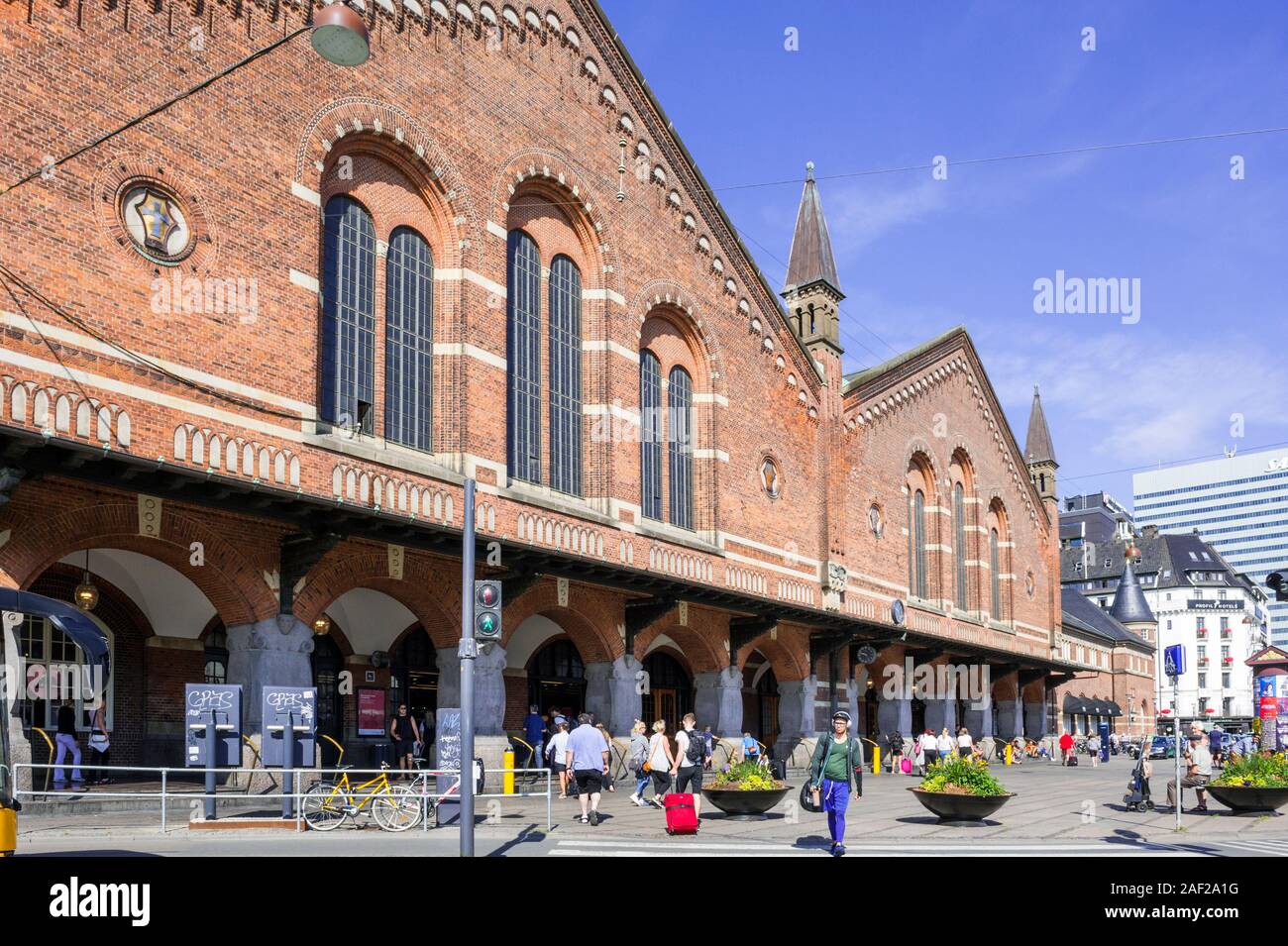 Copenhagen Central Station, Copenhagen, Denmark Stock Photo