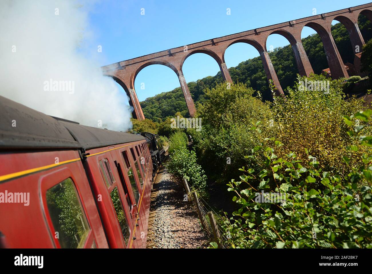 victorian engineering, railway viaduct Stock Photo