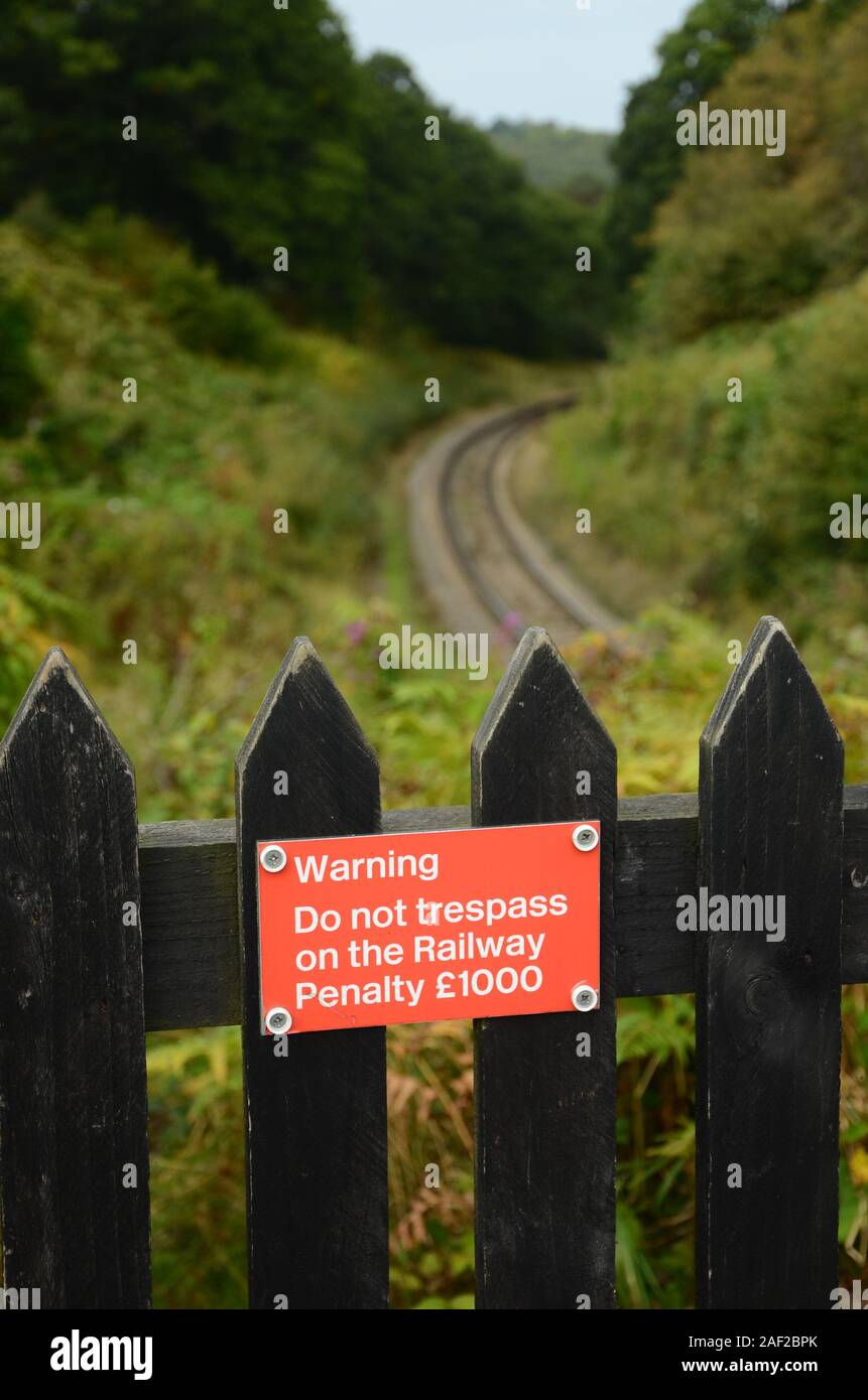 railway track, railroad track Stock Photo