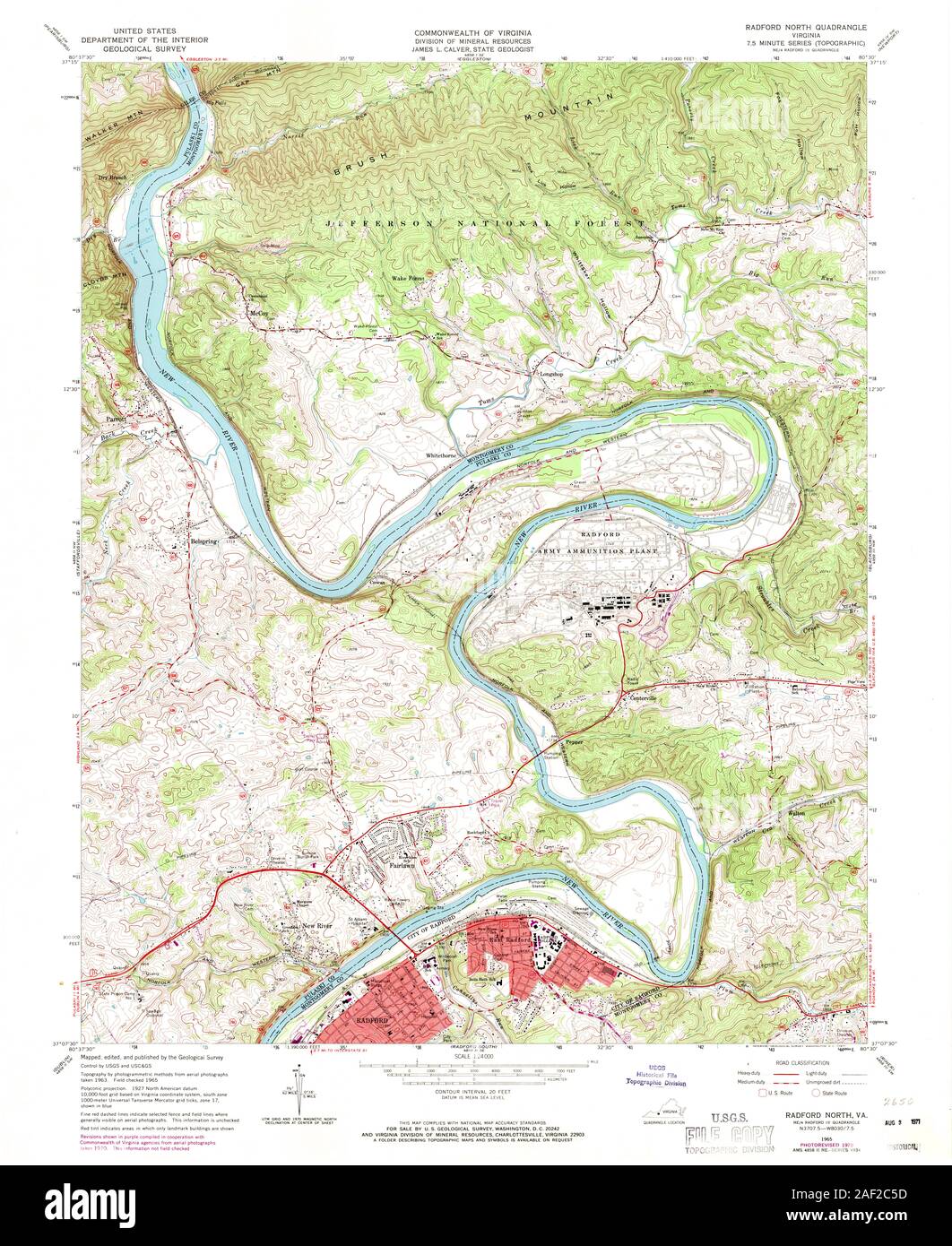 Map of radford hires stock photography and images Alamy