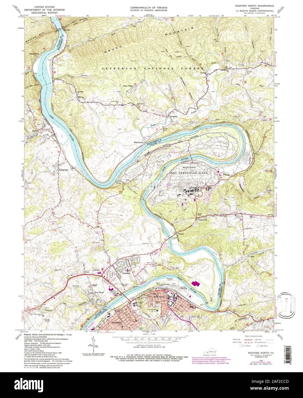 Map of radford hires stock photography and images Alamy