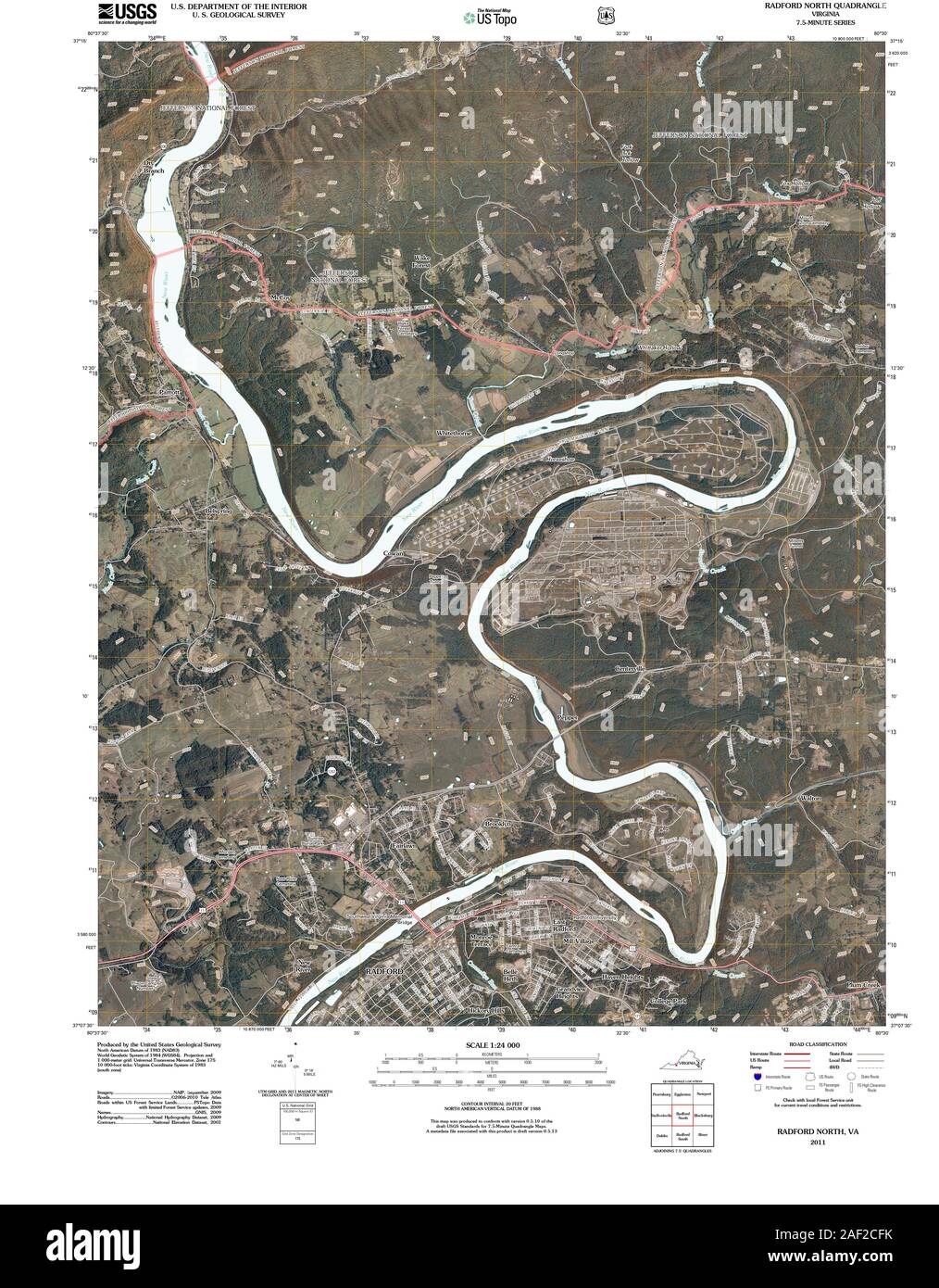 Map of radford hires stock photography and images Alamy