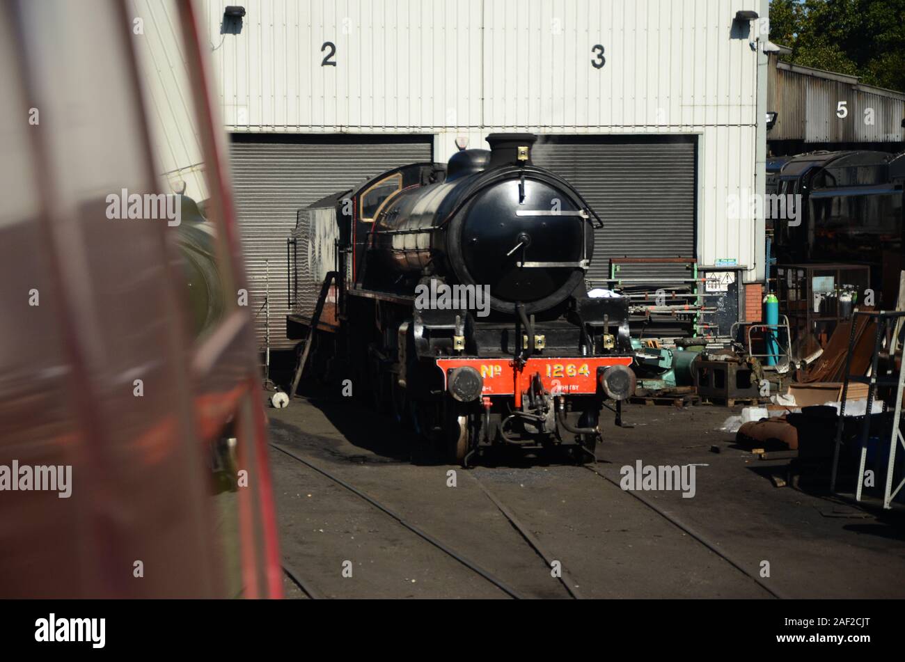 vintage steam train, GER Class D81, locomotive 1284 Stock Photo