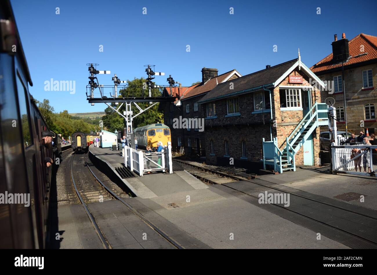 1954 diesel train british rail class 26 diesel locomotive stock photo