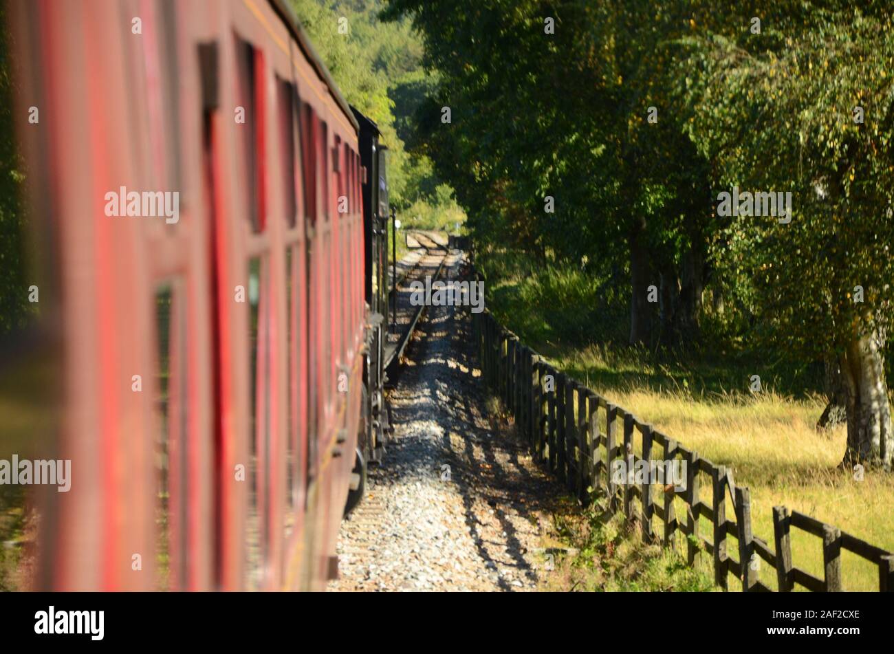 vintage steam train Stock Photo