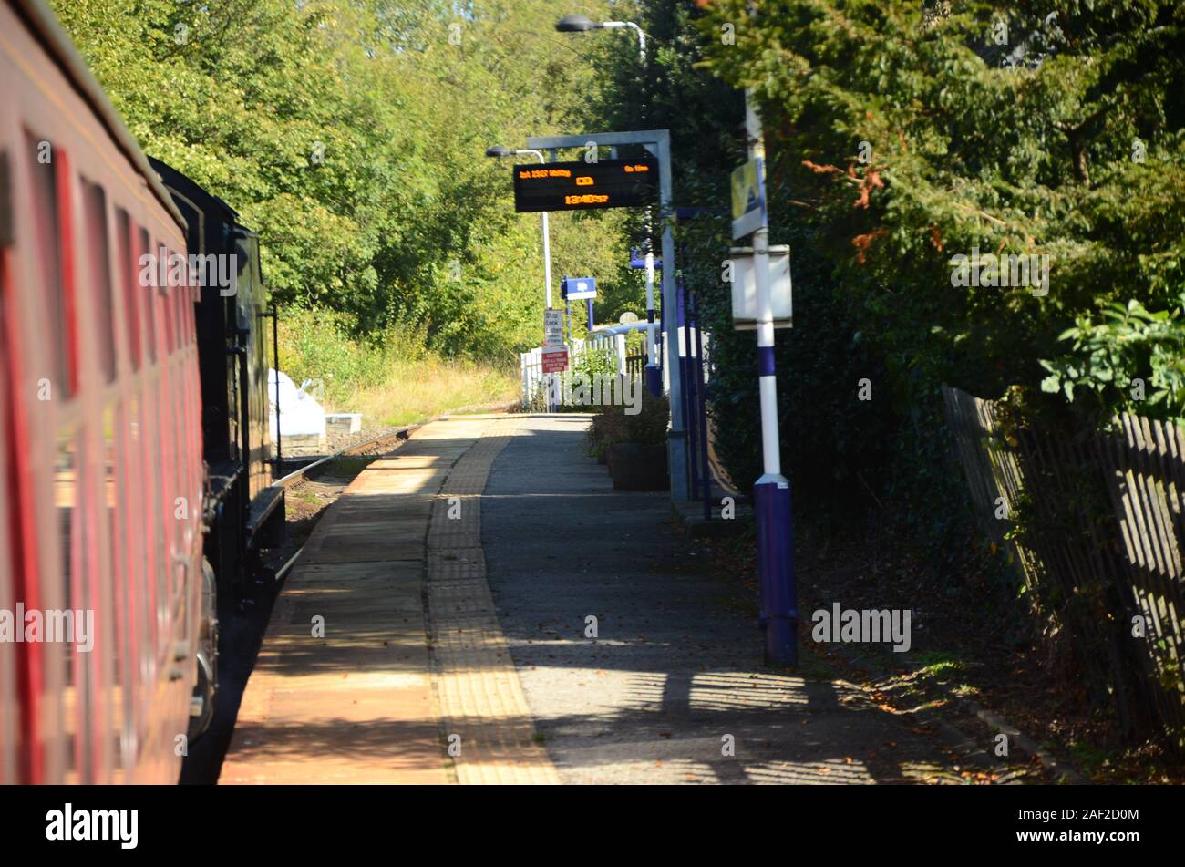 vintage steam train Stock Photo