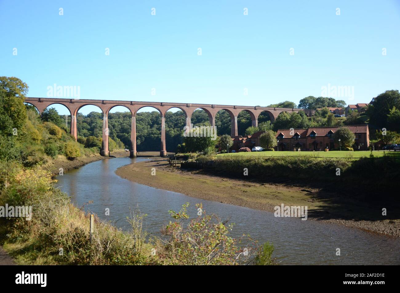 victorian engineering, railway viaduct Stock Photo