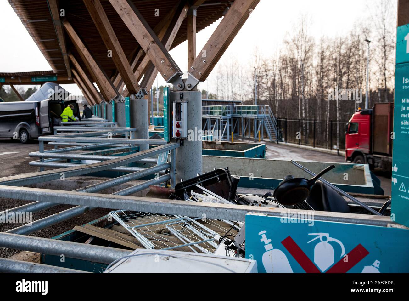 Sorting station HSY center for sorting, safe disposal and recycling