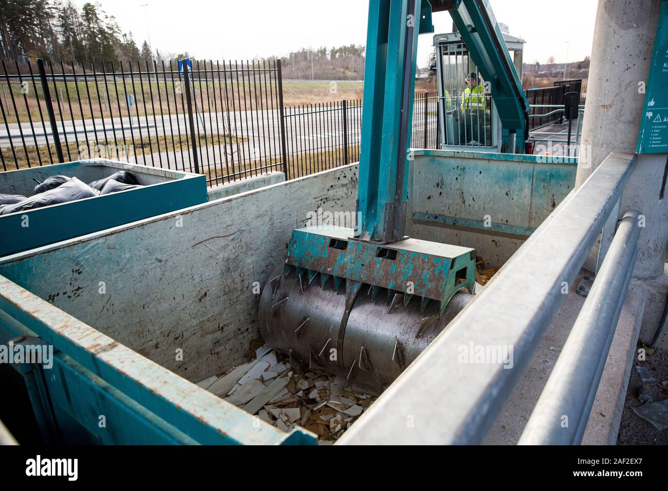 Sorting station HSY center for sorting, safe disposal and recycling