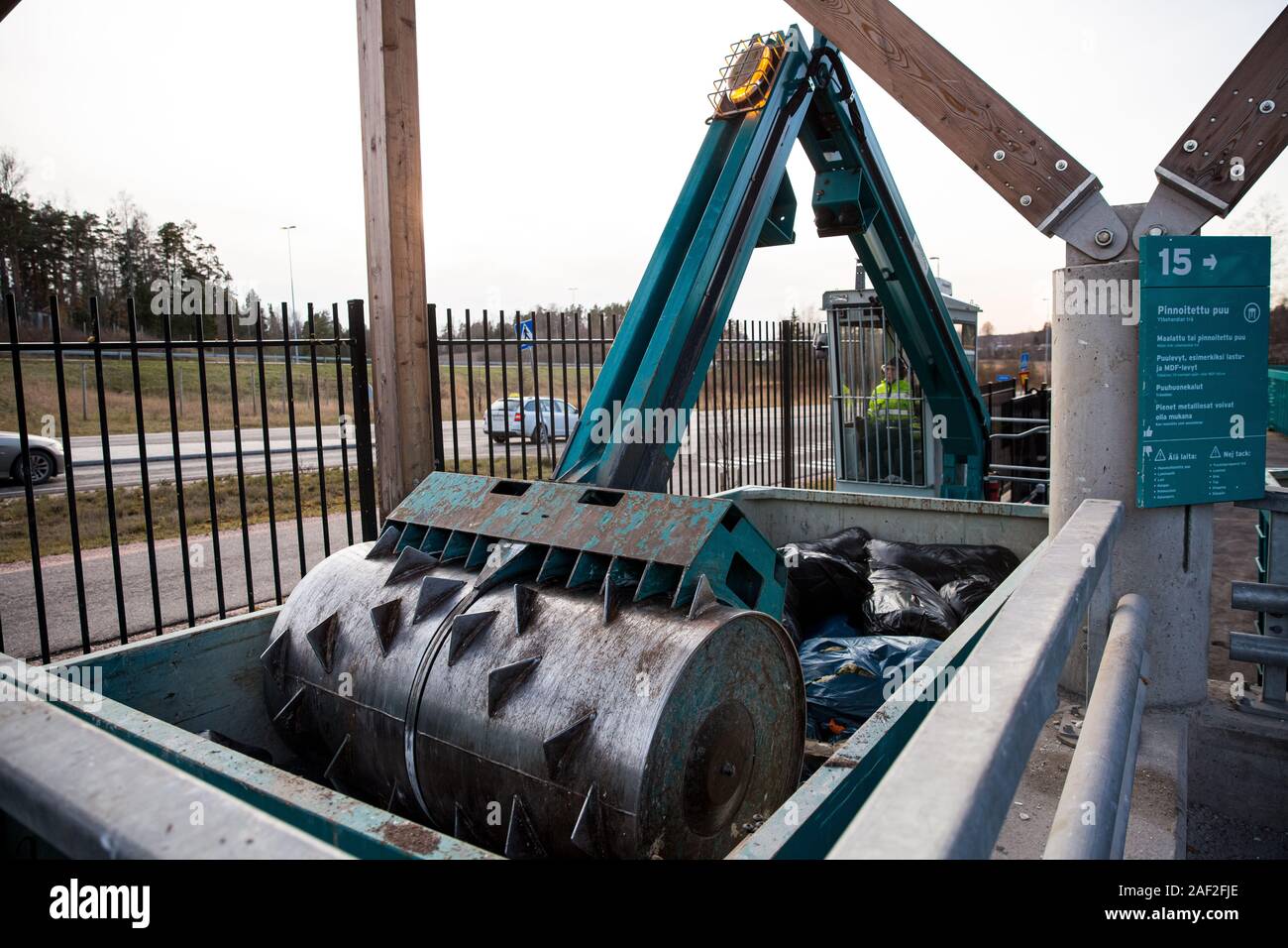 Sorting station HSY center for sorting, safe disposal and recycling
