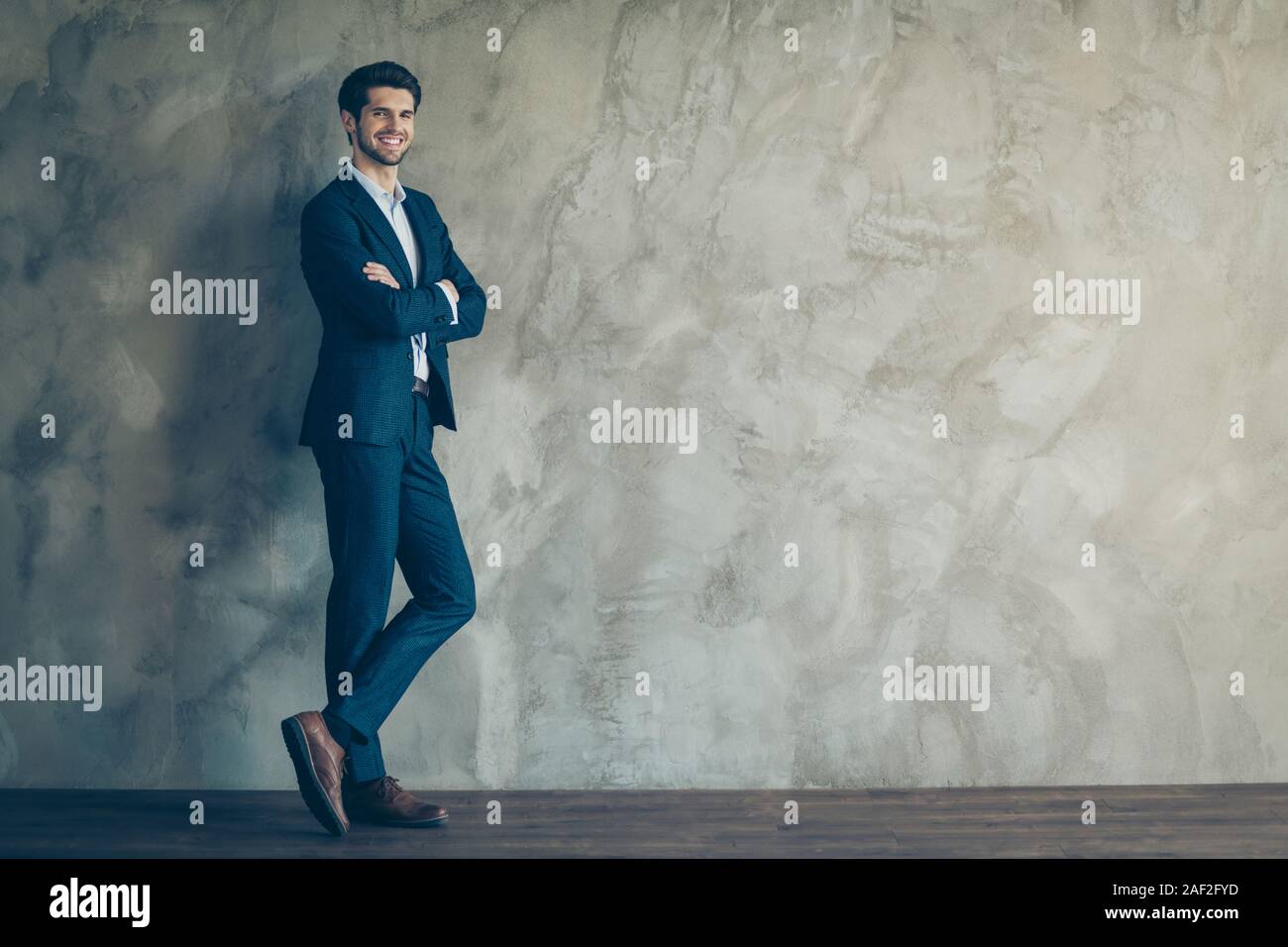 Best company owner ever concept. Young millionaire stunning charming ...