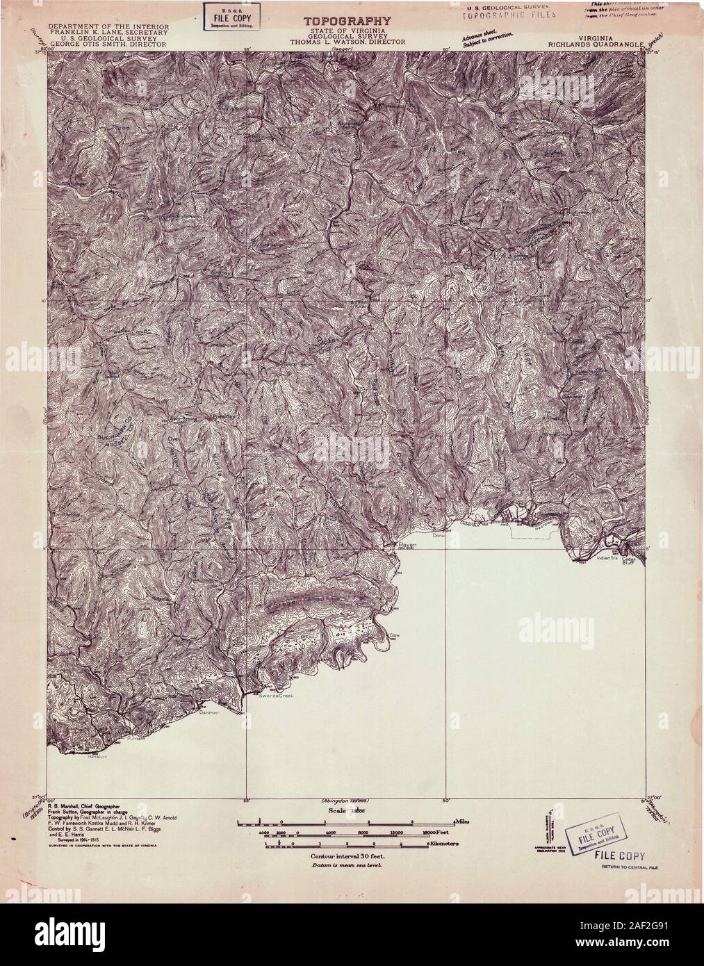 Map of richlands hires stock photography and images Alamy