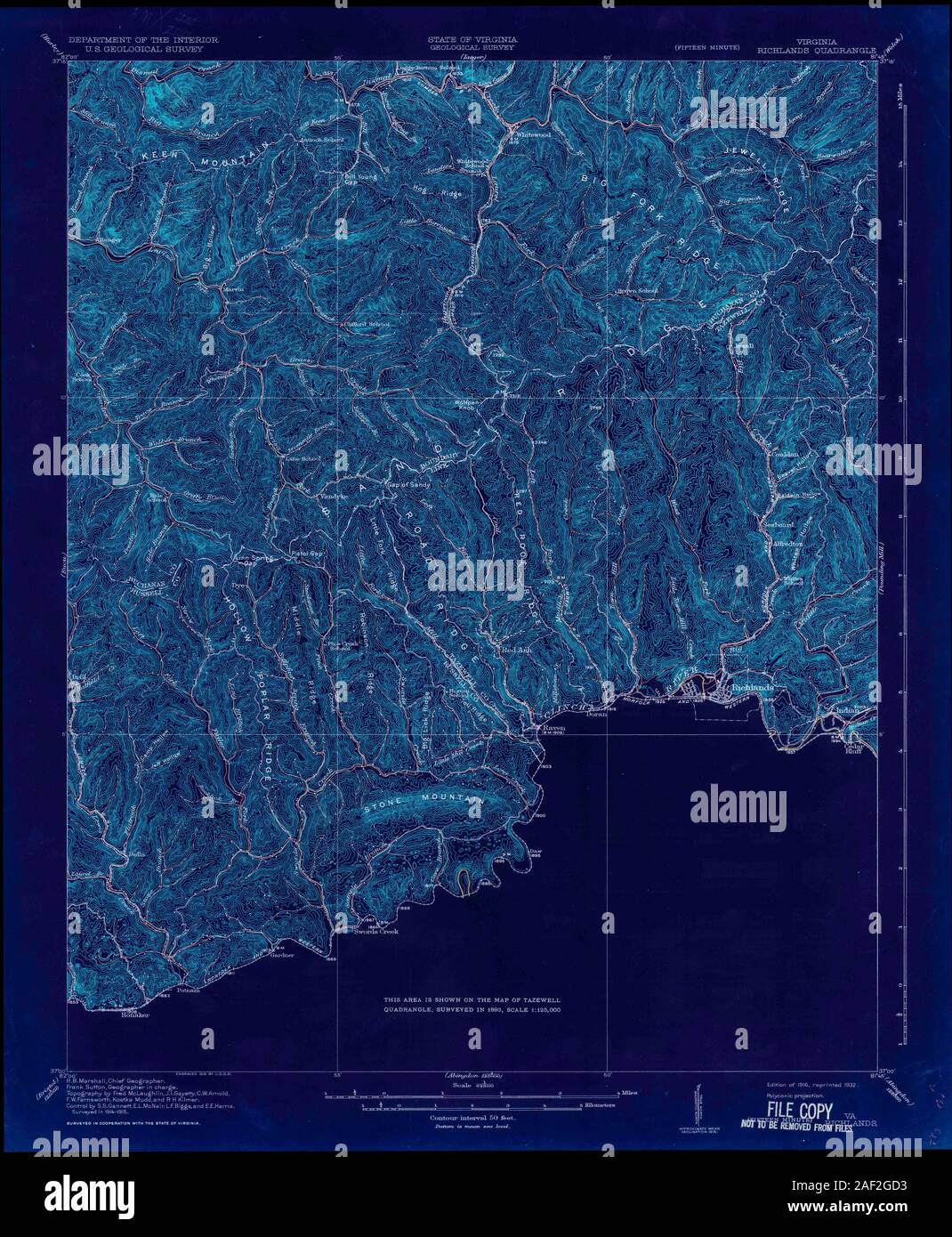 Map of richlands hires stock photography and images Alamy